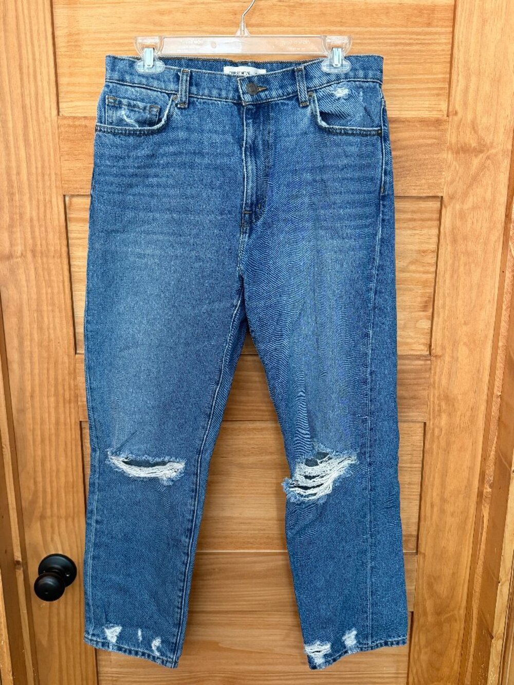 Current/Elliott The Boyfriend Relaxed Fit High Rise Distressed Jeans size 29
